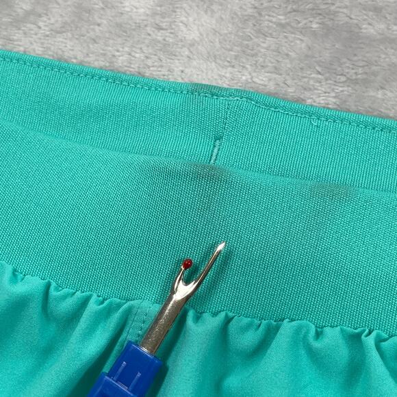 Under Armour Shorts Women Small Turquoise Fly By Elite 5" Attached Brief 1369757 - Picture 4 of 16